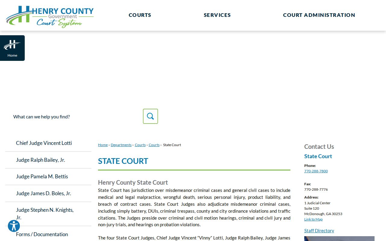 Henry County court records for 72-hour release verification